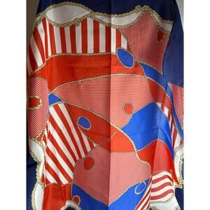 Vintage scarf nautical large